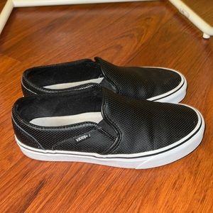 Leather vans W8.